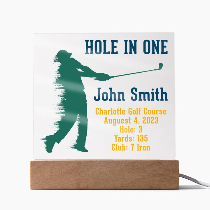 Hole in One | John Smith - Square Acrylic Plaque