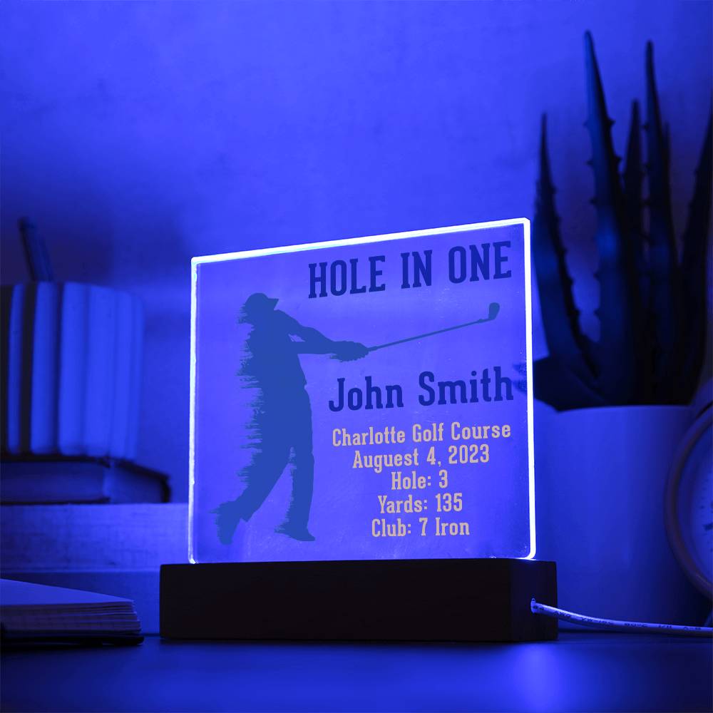 Hole in One | John Smith - Square Acrylic Plaque