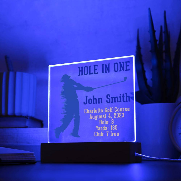 Hole in One | John Smith - Square Acrylic Plaque