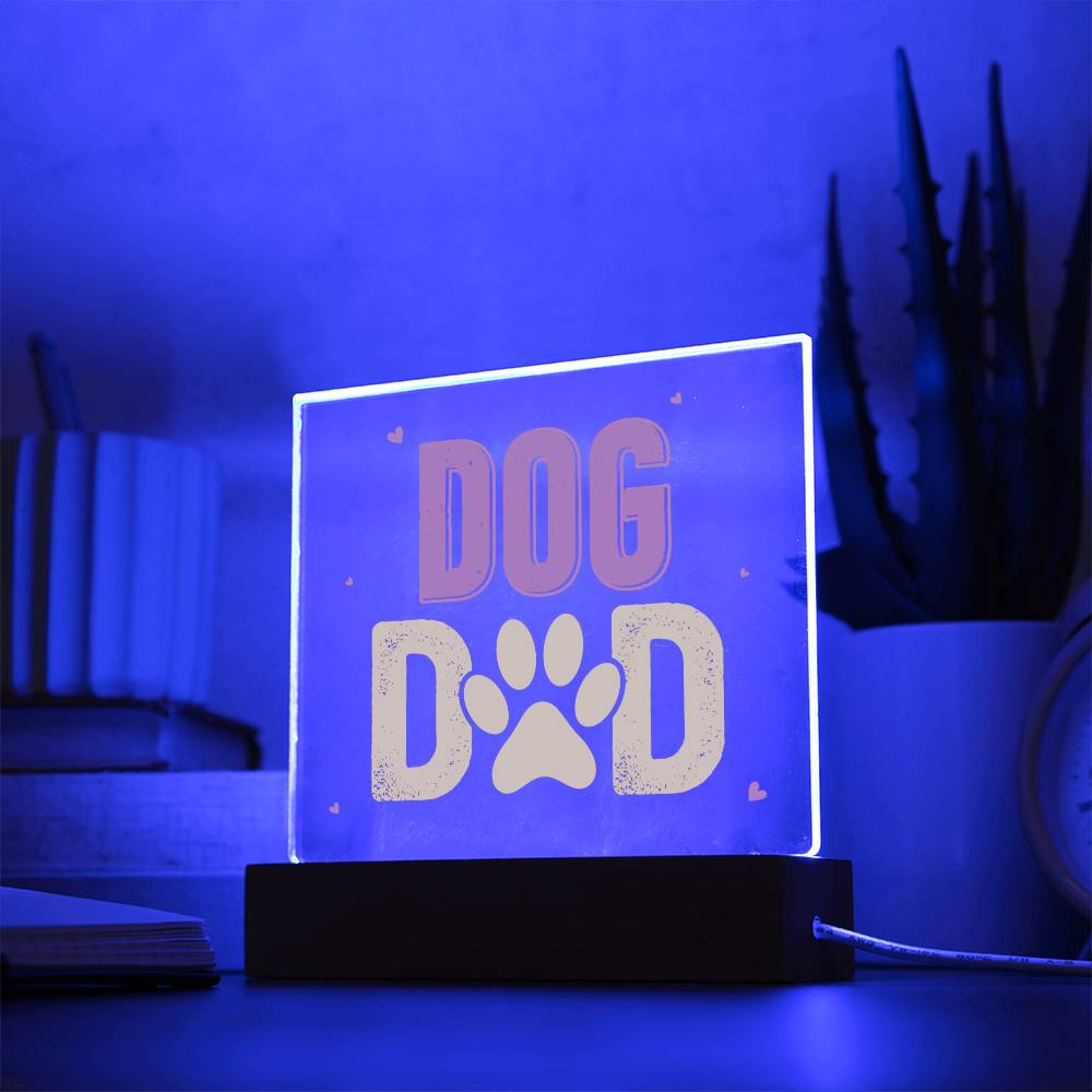 Dog Dad - Square Acrylic Plaque