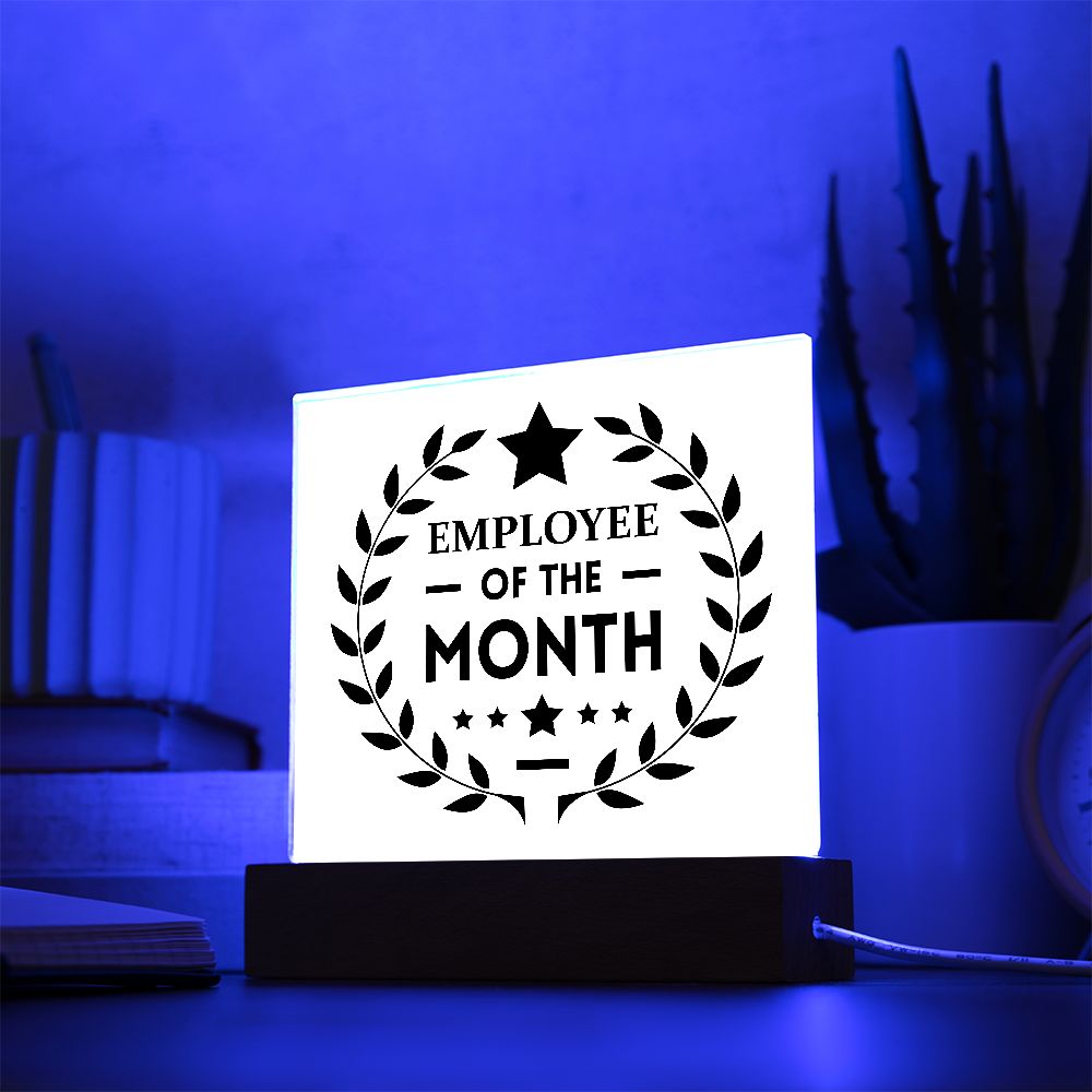 Employee of the Month - Square Acrylic Plaque