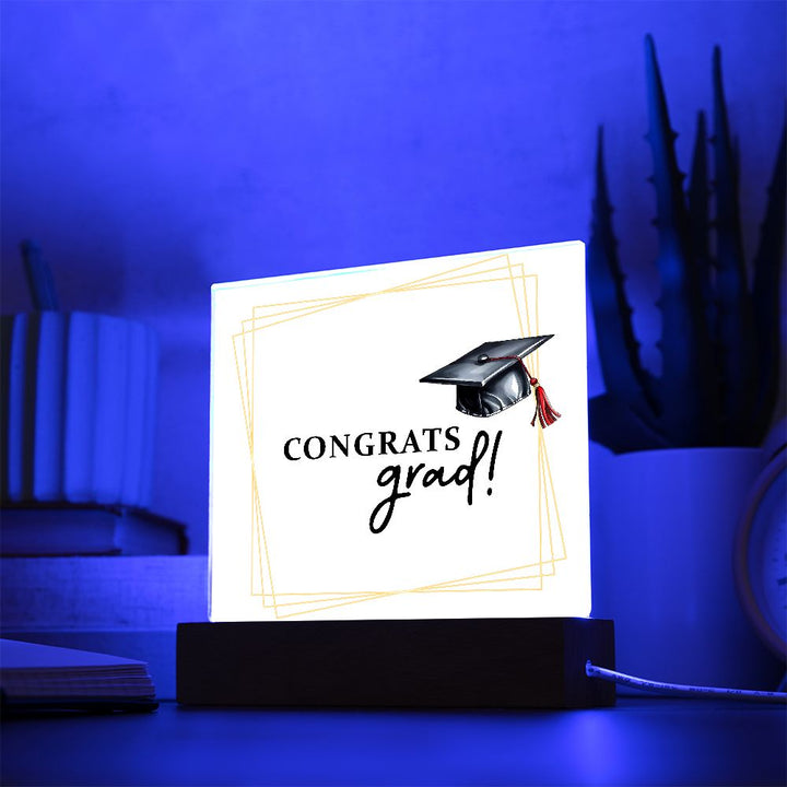 Congrats Grad! - Square Acrylic Plaque