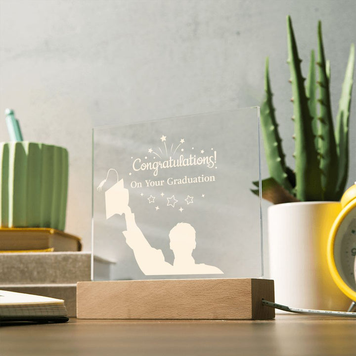 Congratulations! On your Graduation - Square Acrylic Plaque