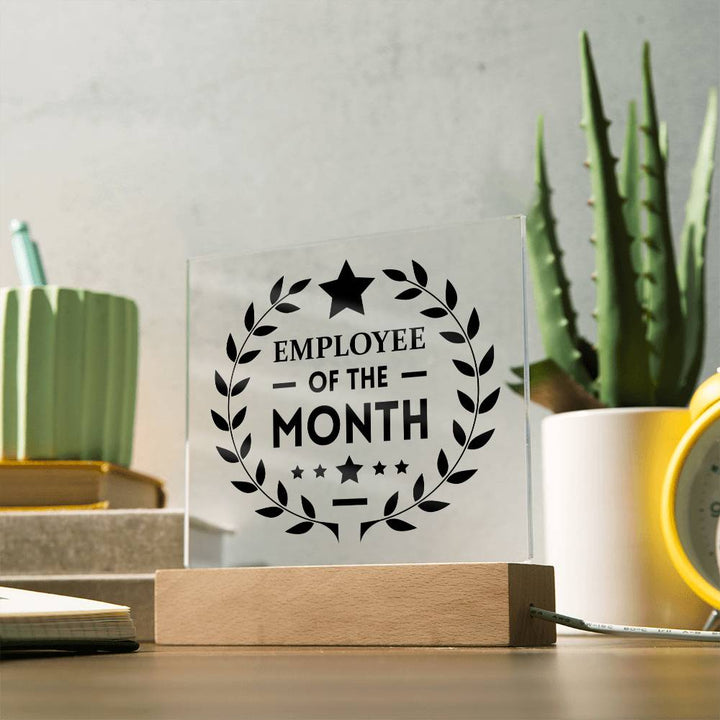 Employee of the Month - Square Acrylic Plaque