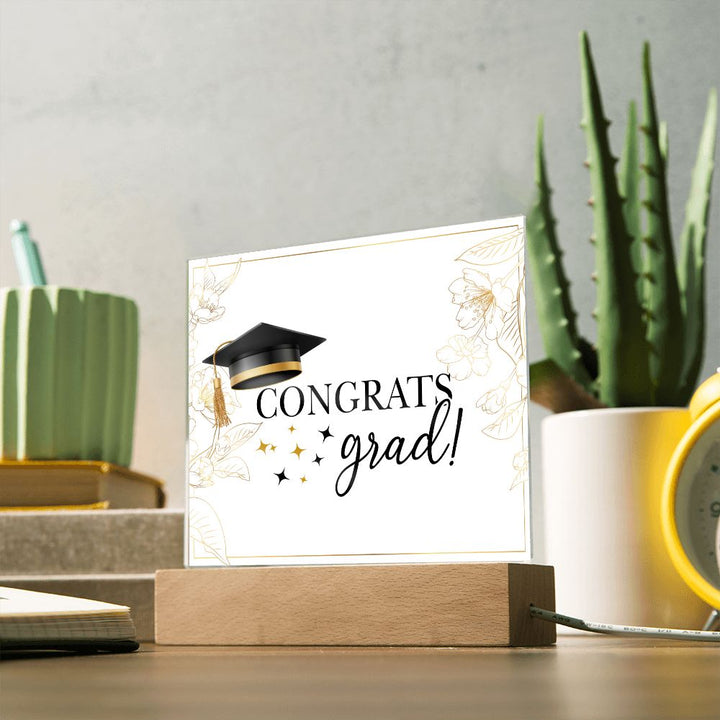 Congrats Grad! - Square Acrylic Plaque