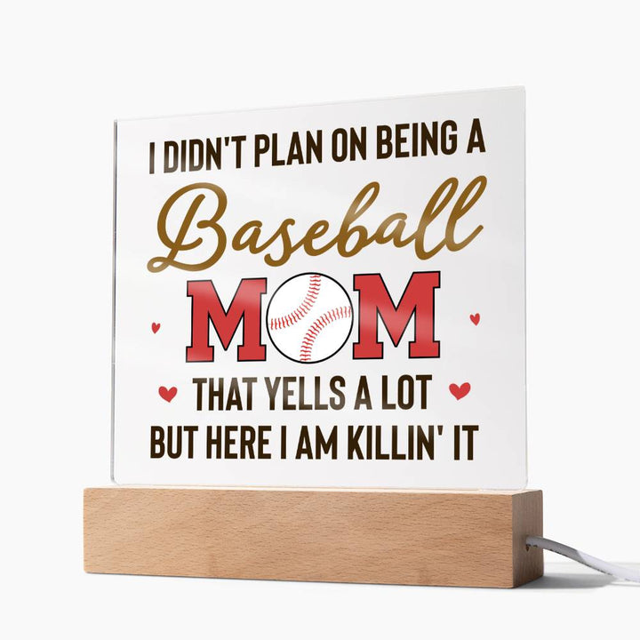 Baseball Mom | But Here I am killin' it - Square Acrylic Plaque