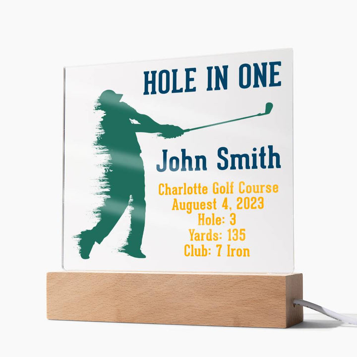 Hole in One | John Smith - Square Acrylic Plaque