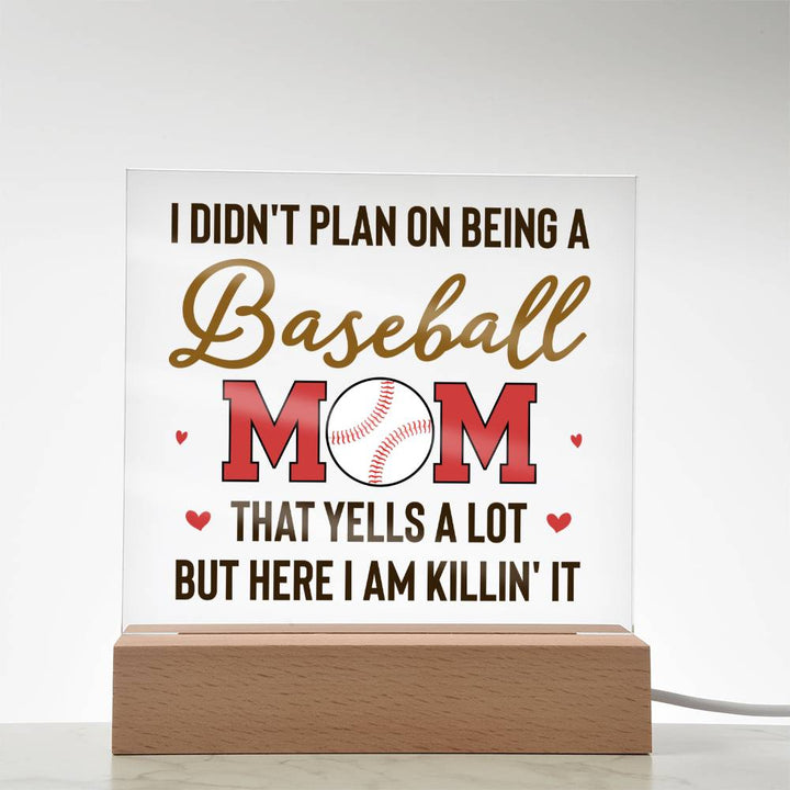 Baseball Mom | But Here I am killin' it - Square Acrylic Plaque