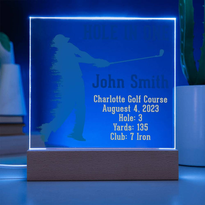 Hole in One | John Smith - Square Acrylic Plaque