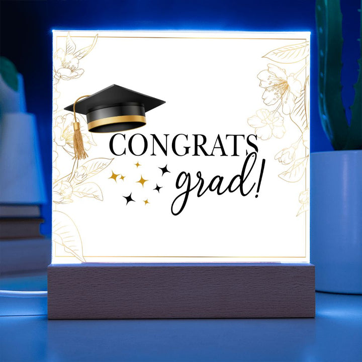 Congrats Grad! - Square Acrylic Plaque