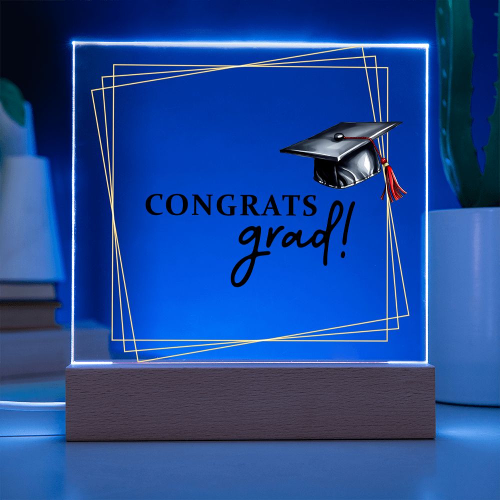 Congrats Grad! - Square Acrylic Plaque