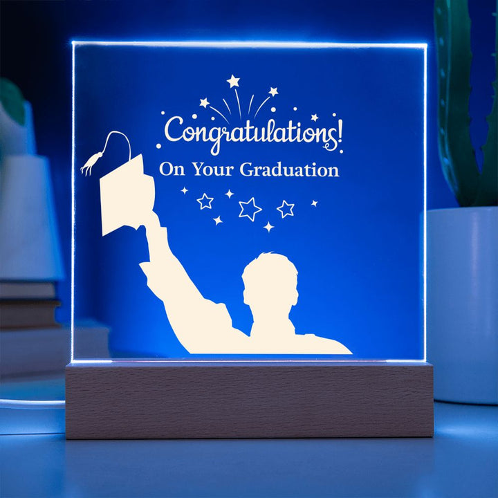 Congratulations! On your Graduation - Square Acrylic Plaque