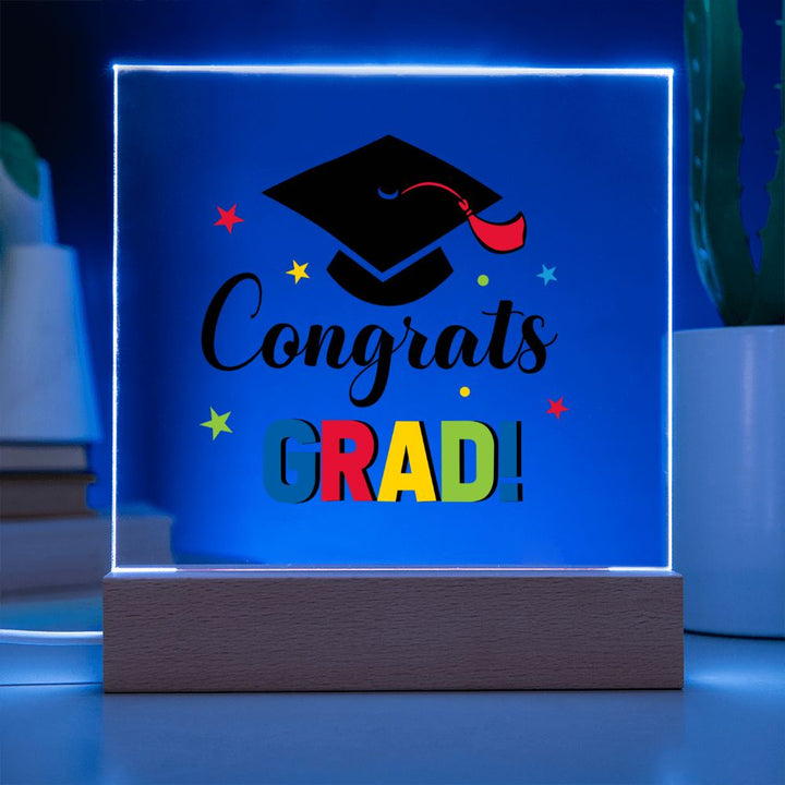 Congrats Grad! - Square Acrylic Plaque