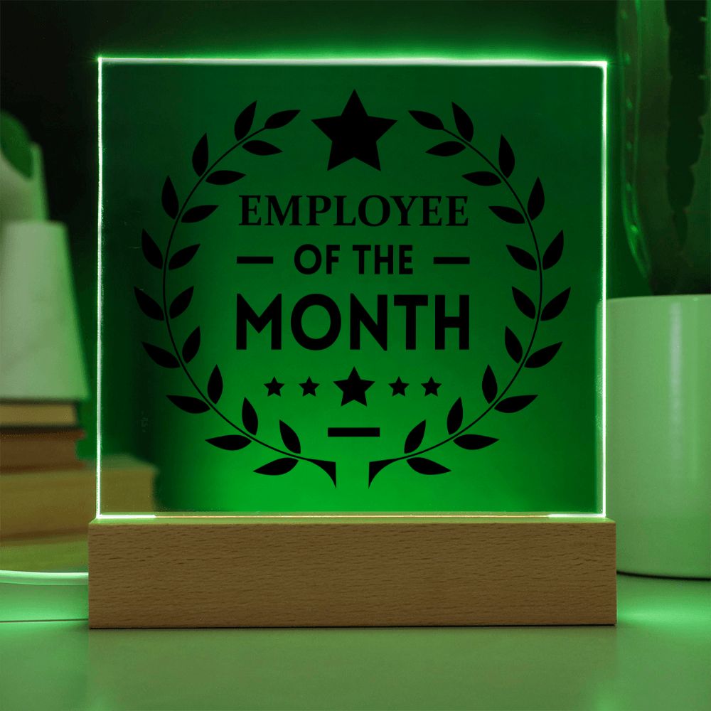 Employee of the Month - Square Acrylic Plaque