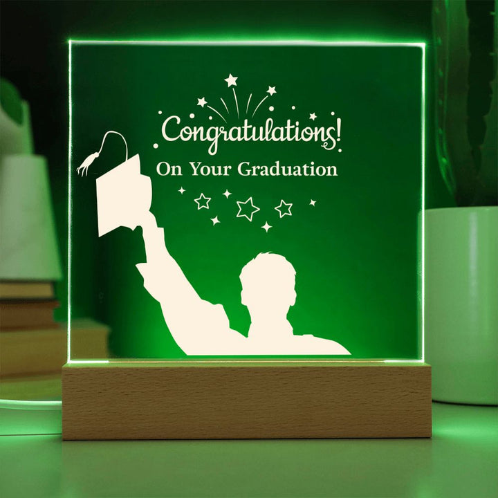 Congratulations! On your Graduation - Square Acrylic Plaque