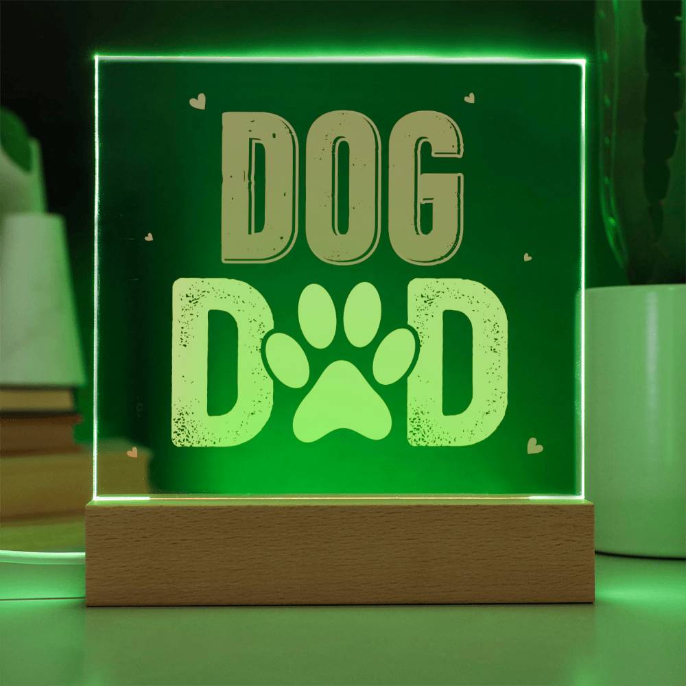 Dog Dad - Square Acrylic Plaque