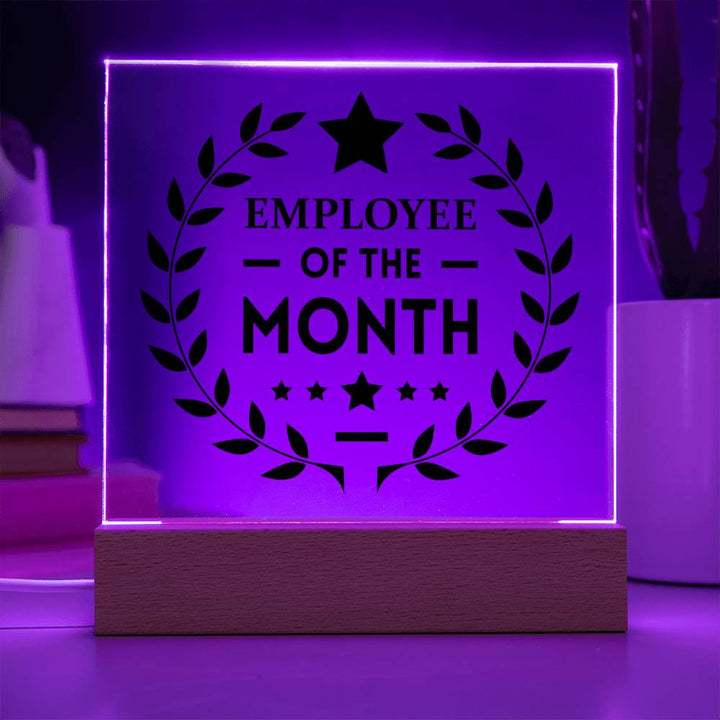 Employee of the Month - Square Acrylic Plaque