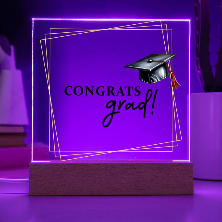 Congrats Grad! - Square Acrylic Plaque