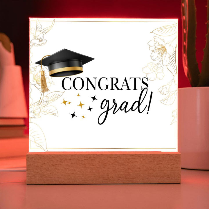 Congrats Grad! - Square Acrylic Plaque