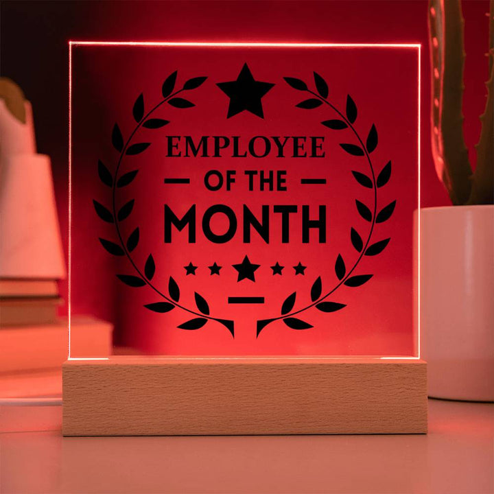 Employee of the Month - Square Acrylic Plaque