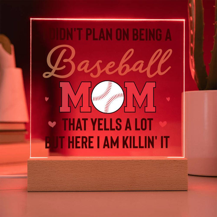 Baseball Mom | But Here I am killin' it - Square Acrylic Plaque