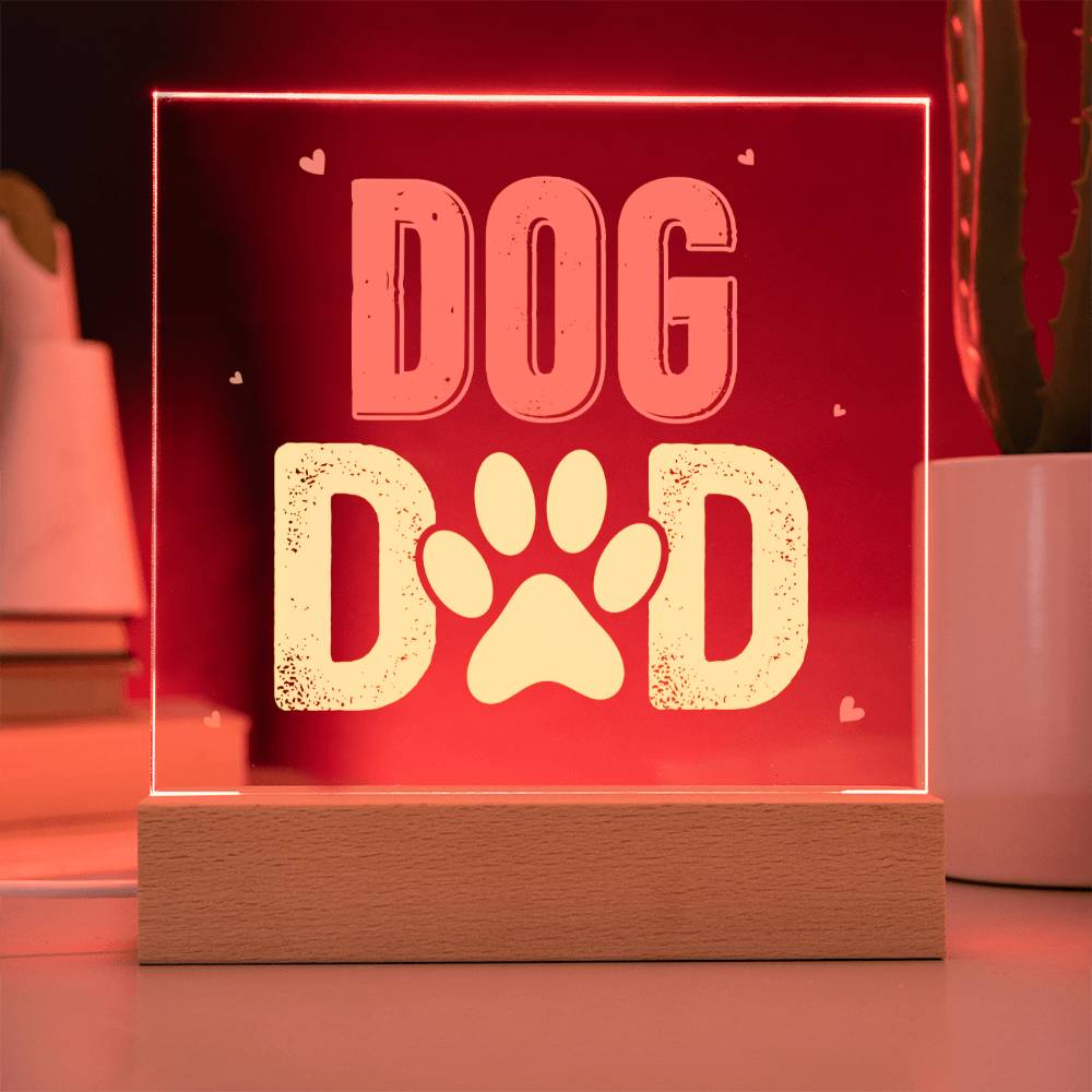 Dog Dad - Square Acrylic Plaque