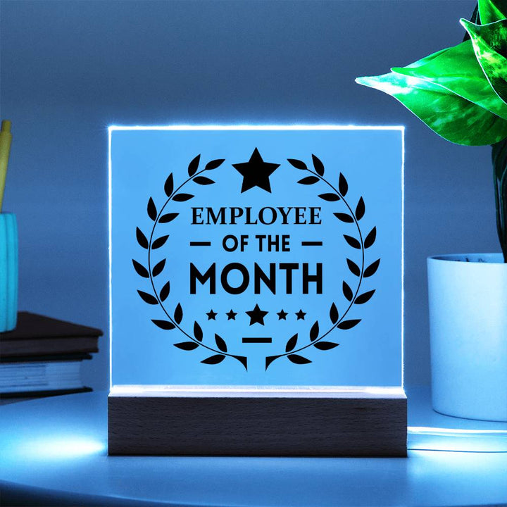 Employee of the Month - Square Acrylic Plaque