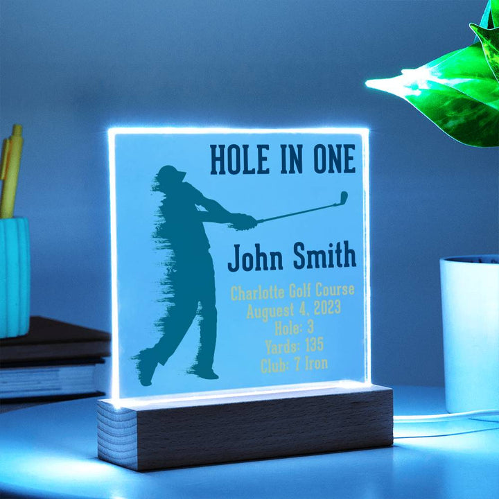 Hole in One | John Smith - Square Acrylic Plaque