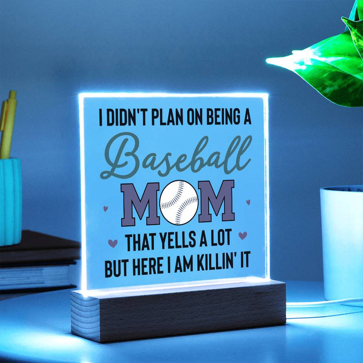 Baseball Mom | But Here I am killin' it - Square Acrylic Plaque