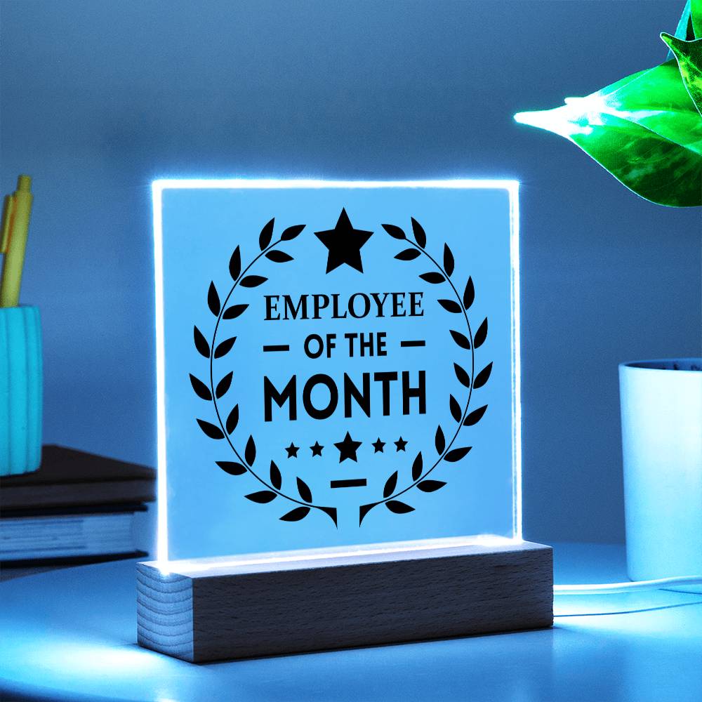 Employee of the Month - Square Acrylic Plaque