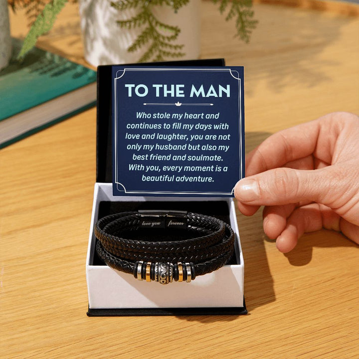 To The Man | You are not only Husband but also my best friend and soulmate - Love You Forever Bracelet