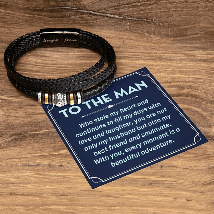 To The Man | You are not only Husband but also my best friend and soulmate - Love You Forever Bracelet