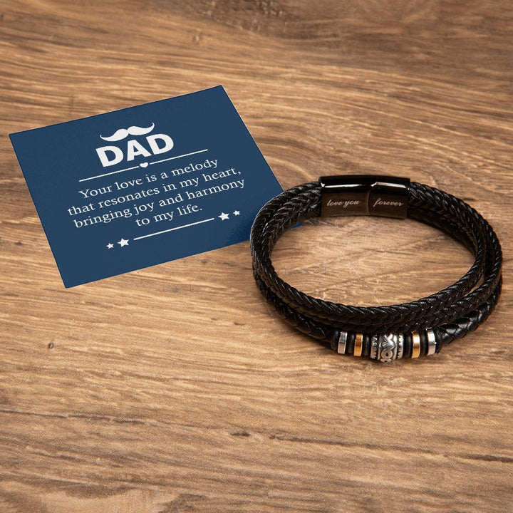 DAD | Your love is a melody that resonates in my heart - Love You Forever Bracelet