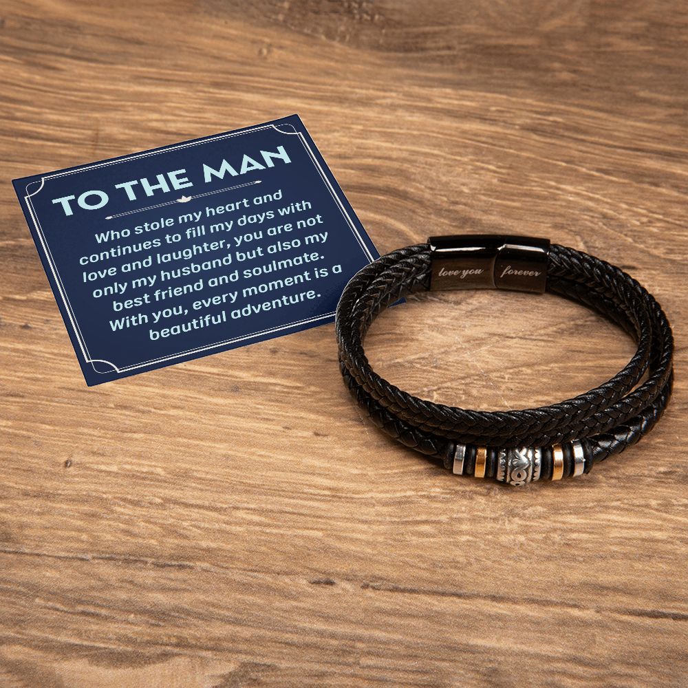 To The Man | You are not only Husband but also my best friend and soulmate - Love You Forever Bracelet