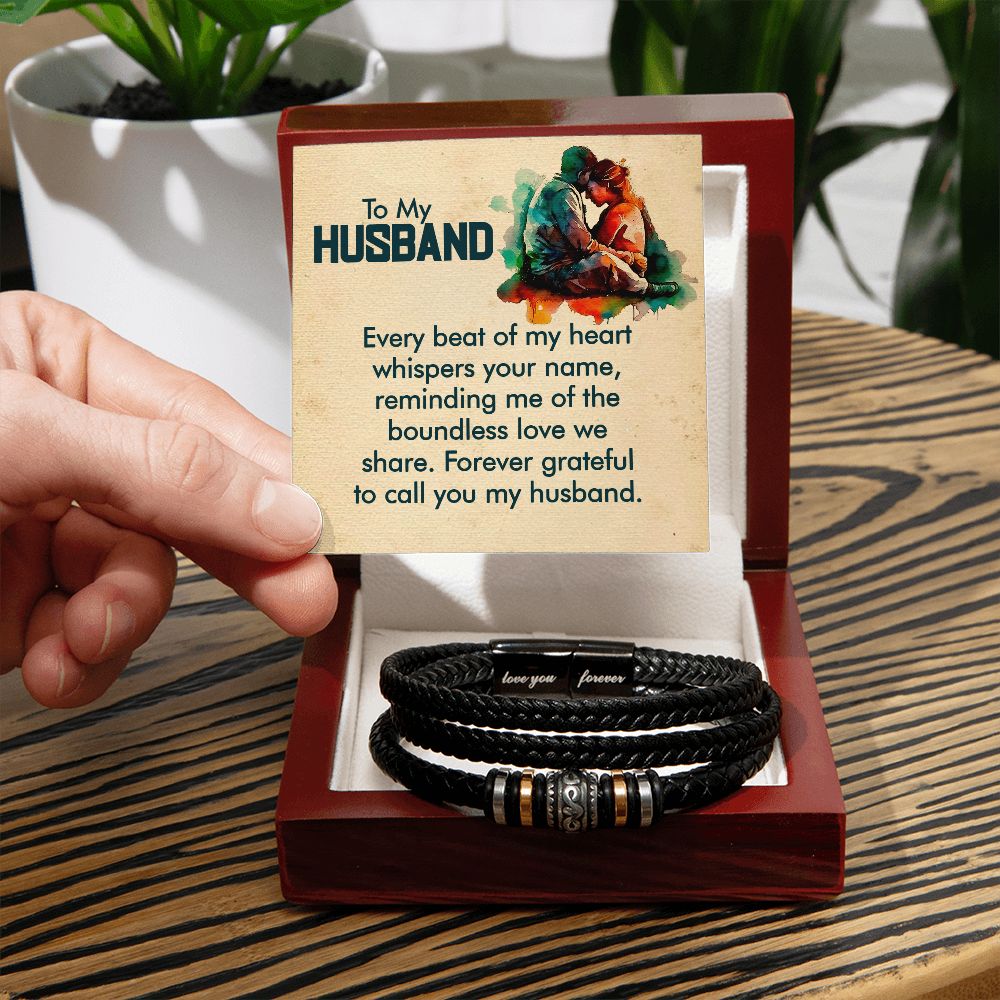 To My Husband | Forever grateful to call you My Husband - Love You Forever Bracelet