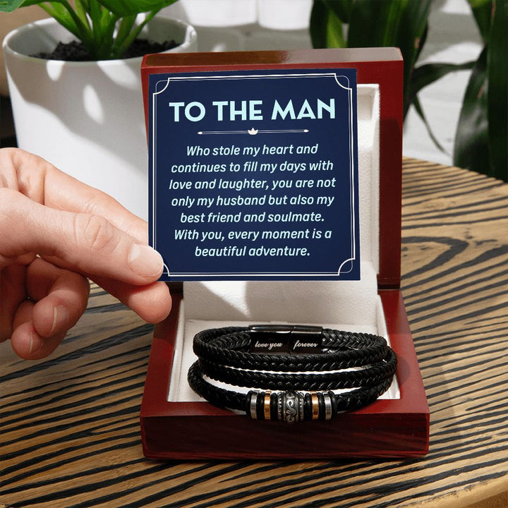 To The Man | You are not only Husband but also my best friend and soulmate - Love You Forever Bracelet