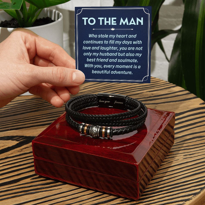 To The Man | You are not only Husband but also my best friend and soulmate - Love You Forever Bracelet