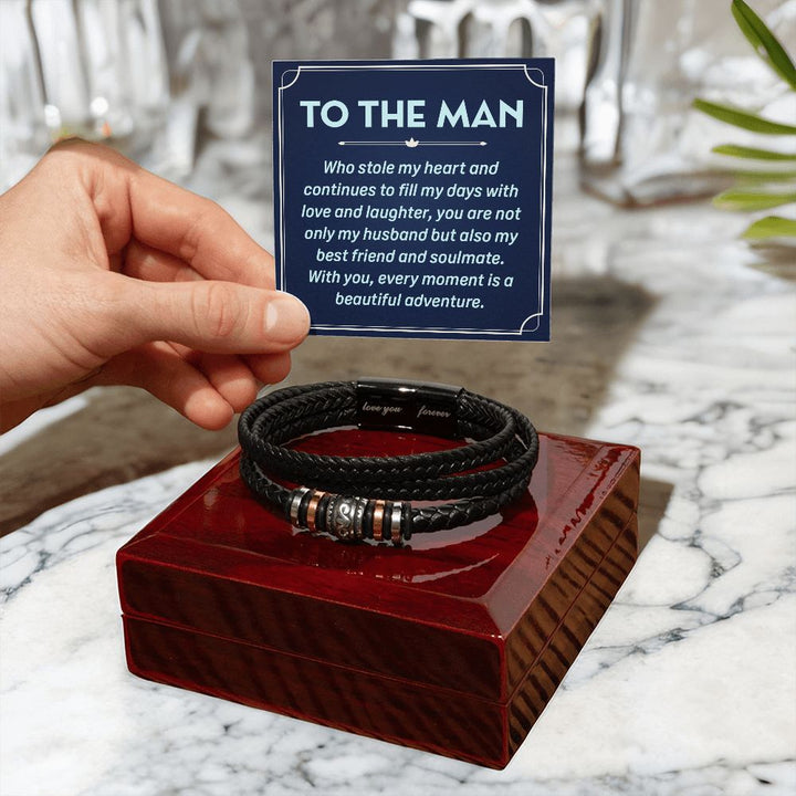 To The Man | You are not only Husband but also my best friend and soulmate - Love You Forever Bracelet