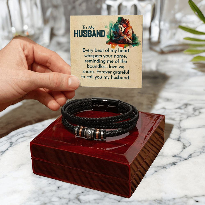 To My Husband | Forever grateful to call you My Husband - Love You Forever Bracelet