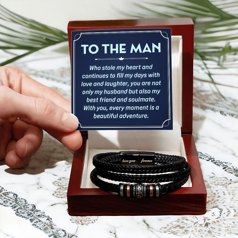 To The Man | You are not only Husband but also my best friend and soulmate - Love You Forever Bracelet