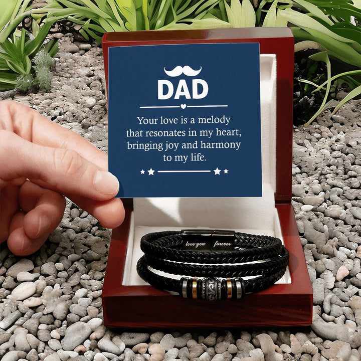 DAD | Your love is a melody that resonates in my heart - Love You Forever Bracelet