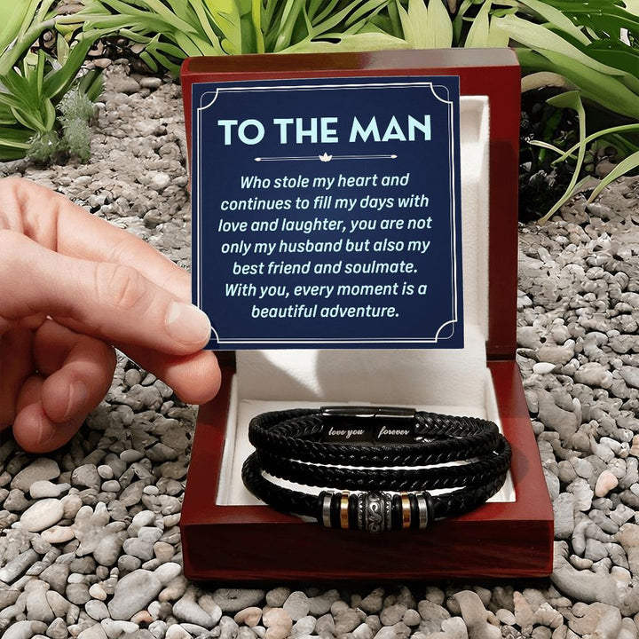 To The Man | You are not only Husband but also my best friend and soulmate - Love You Forever Bracelet