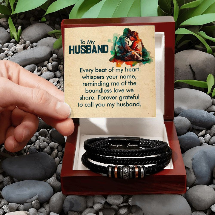 To My Husband | Forever grateful to call you My Husband - Love You Forever Bracelet