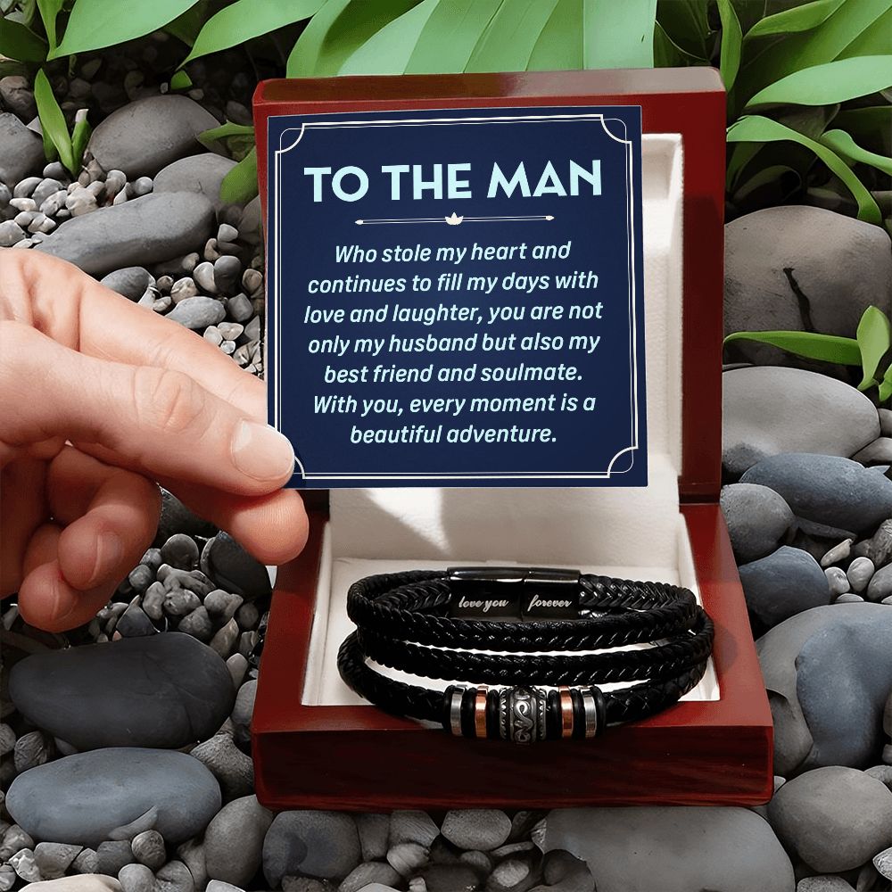 To The Man | You are not only Husband but also my best friend and soulmate - Love You Forever Bracelet