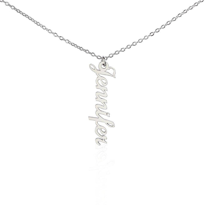 Grandma | Your Wisdom is a guiding light that leads us through life's darkest moments - Multi Vertical Name Necklace