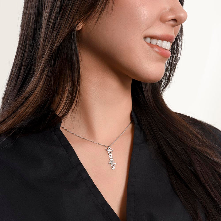 Mother | You have a heart of gold, a spirit that shines bright and a love that is boundless - Multi Vertical Name Necklace