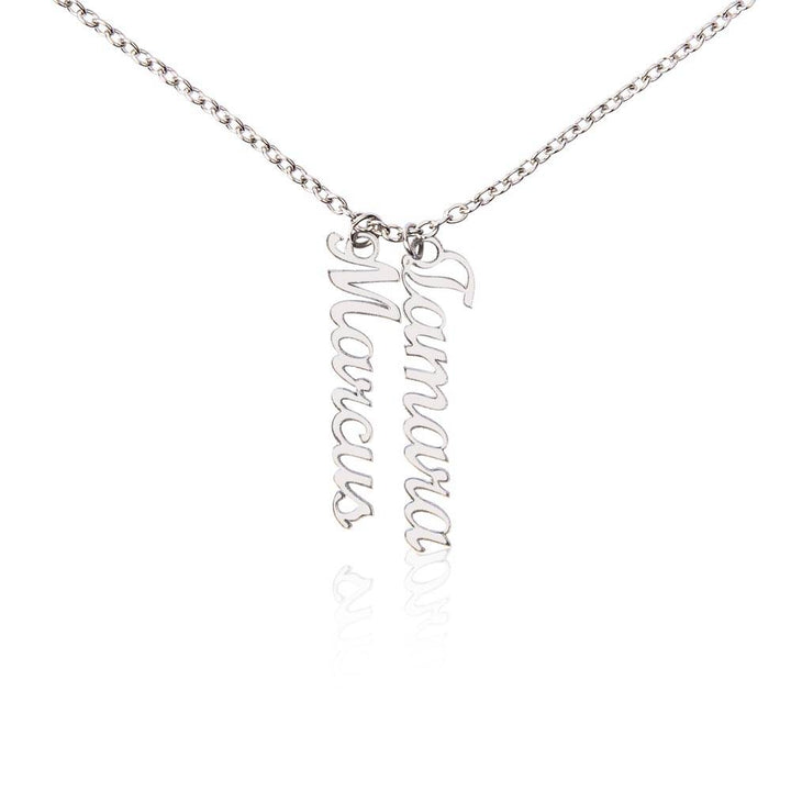 Mother | There is nothing as powerful as Mother's love and nothing as healing as a child's soul - Multi Vertical Name Necklace