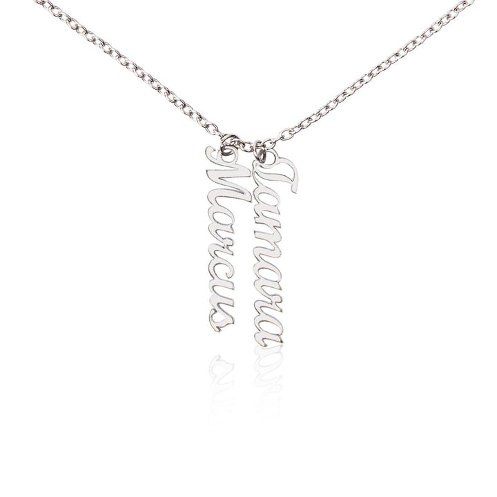 To Our Loving Mom | Your love is the greatest gift we have ever received - Multi Vertical Name Necklace