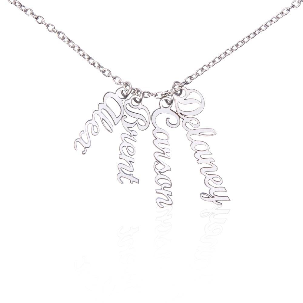 To Our Grandma | You stole our Heart from the very start - Multi Vertical Name Necklace