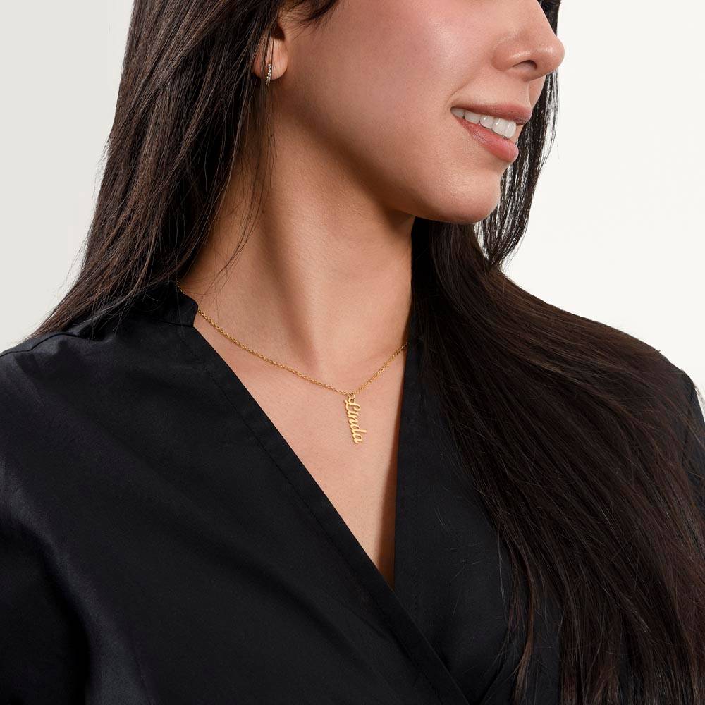 Mom | I am forever grateful for your selflessness and the imprint of your love on my soul - Multi Vertical Name Necklace